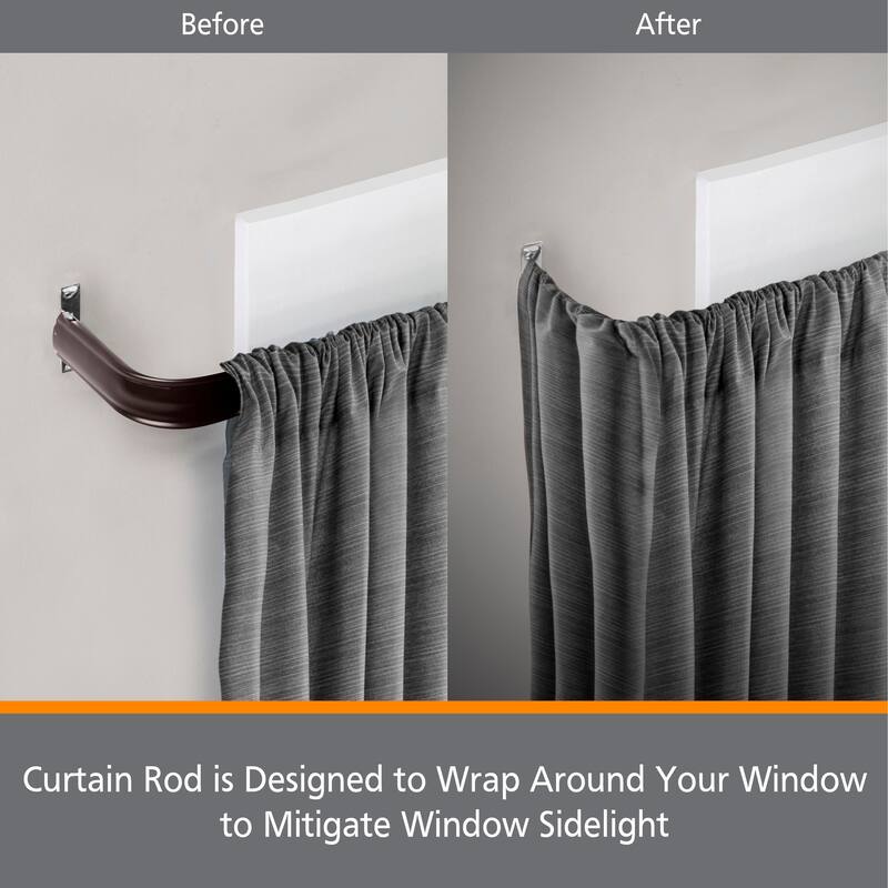 Kenney® Fast Fit™ Easy Install Superior Hold Premium Curtain Rod, 2-Pack