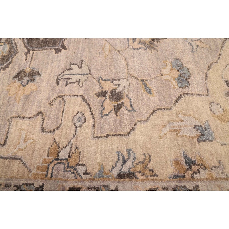 ECARPETGALLERY Hand-knotted Finest Agra Jaipur Light Grey Wool Rug - 7'9 x 9'10