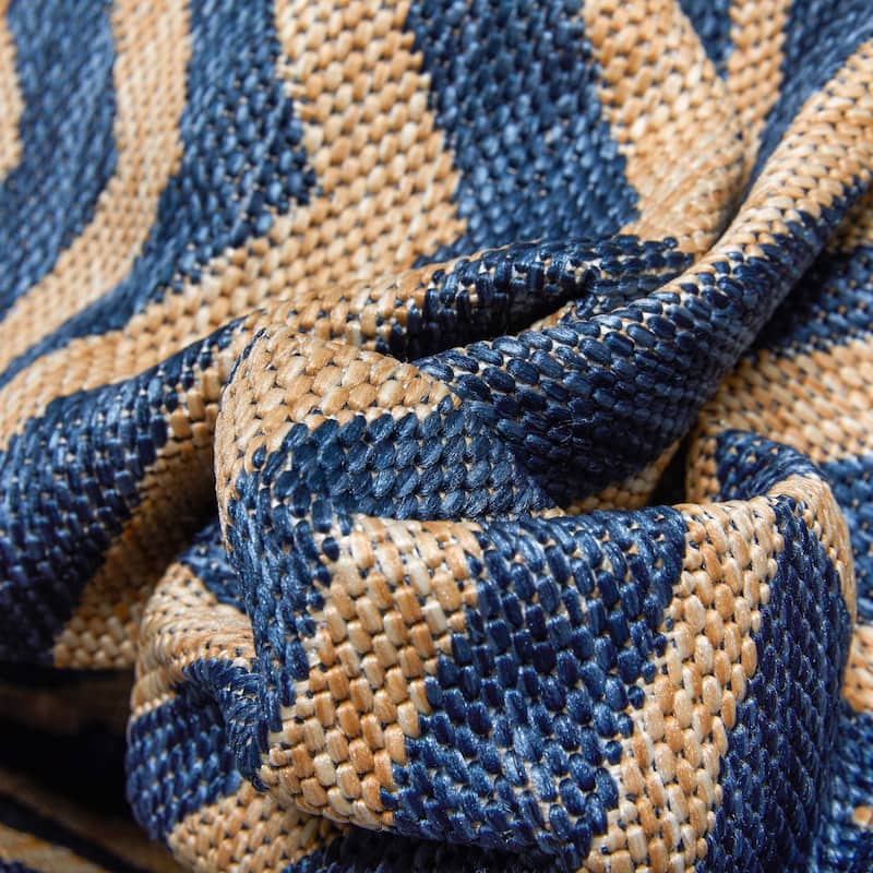 Well Woven Medusa Kesia Indoor Outdoor Striped Modern Area Rug