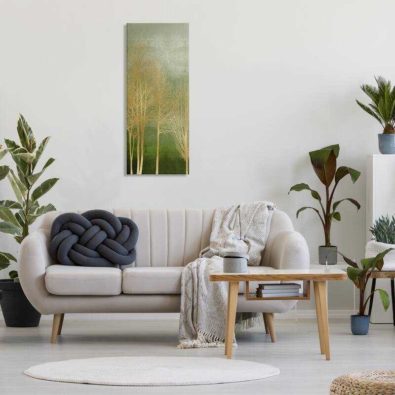 Stupell Minimal Gold Branches Canvas Wall Art Design By Kate Bennett