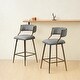 preview thumbnail 9 of 8, 26'' Counter Height Bar Stools Corduroy Kitchen Island (Set of 2)