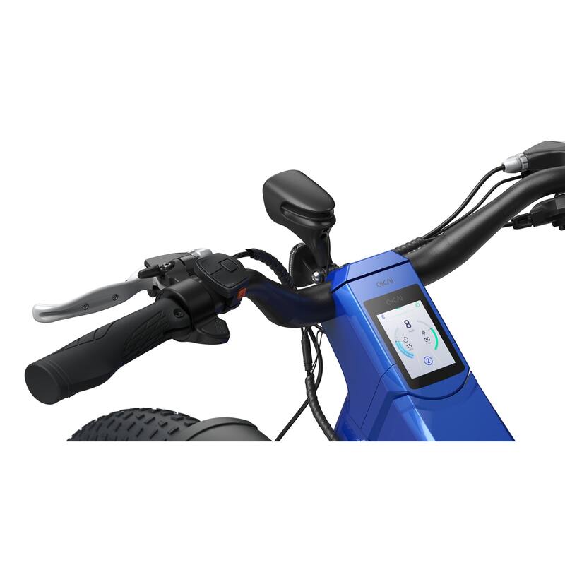 Step-Over Electric Mountain Bike - Blue - 26