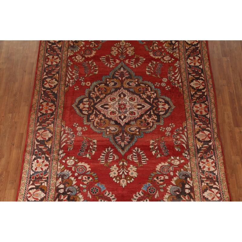 Lilian Persian Vintage Rug Handmade Wool Carpet - 7'3"x 10'3"