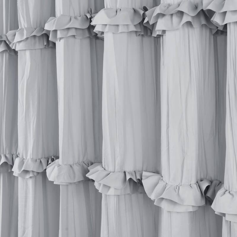 Recycled Ruffles and Pleats Shower Curtain