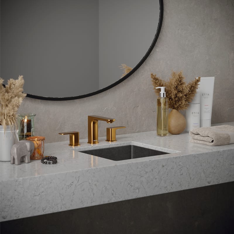 Karran Venda KBF514 2-Handle Three Hole Widespread Bathroom Faucet with Matching Pop-up Drain
