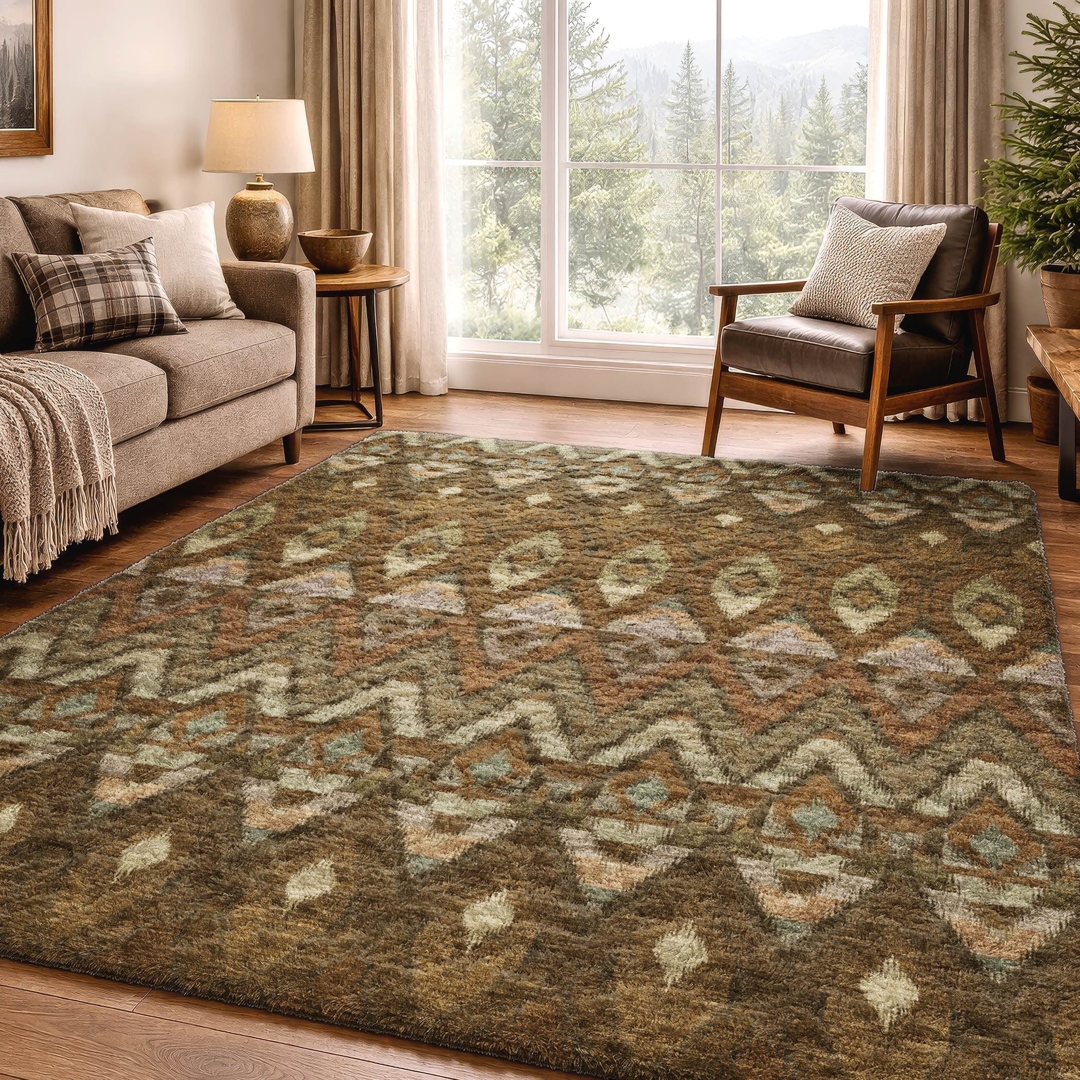 Premium Washable Super Soft Modern Revillo Dream Shag Rug