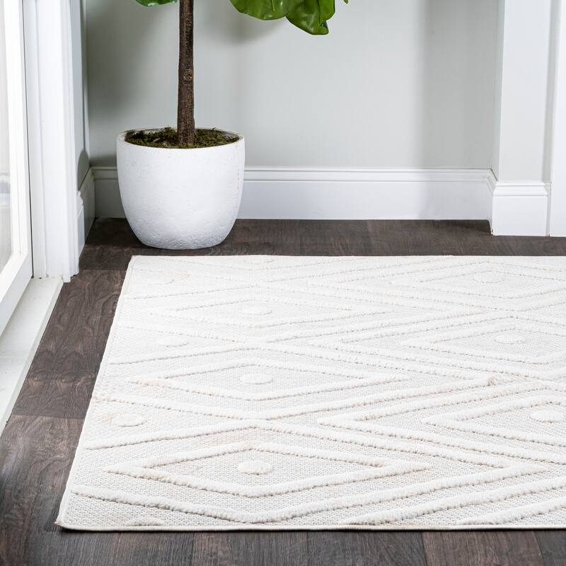 JONATHAN Y Salines Moroccan Diamond Indoor/Outdoor Area Rug