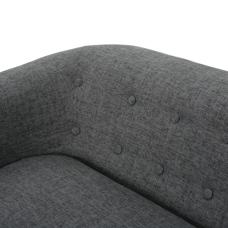 Bridie Mid-Century Fabric Loveseat by Christopher Knight Home