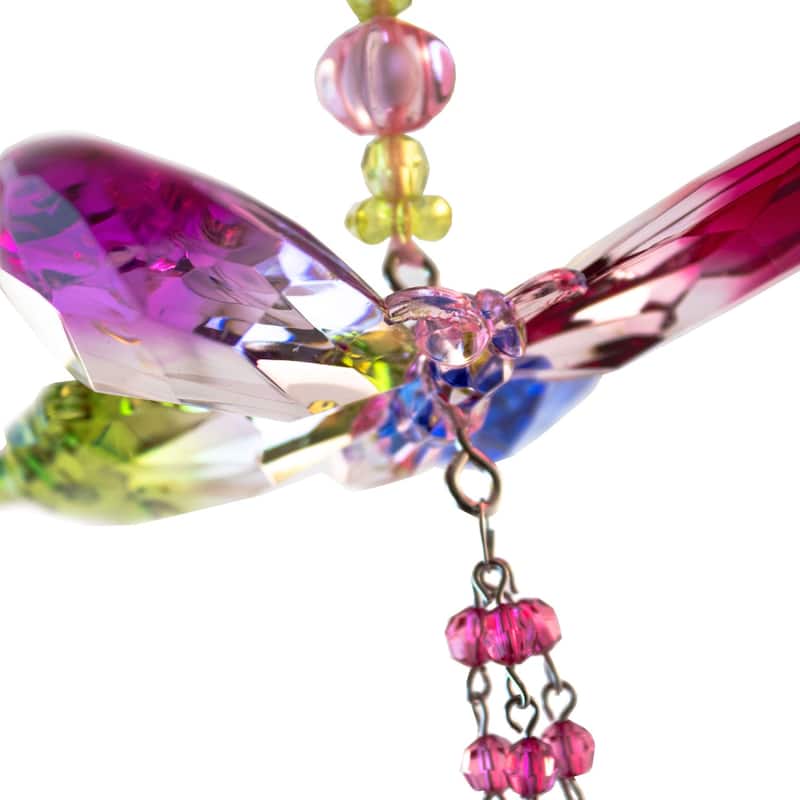 Set of 6 Acrylic Five Tone Butterfly Ornaments - 7"x7"x7"