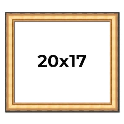 20x17 Frame Gold Plein Aire Solid Wood Picture Frame Width 2 Inches |