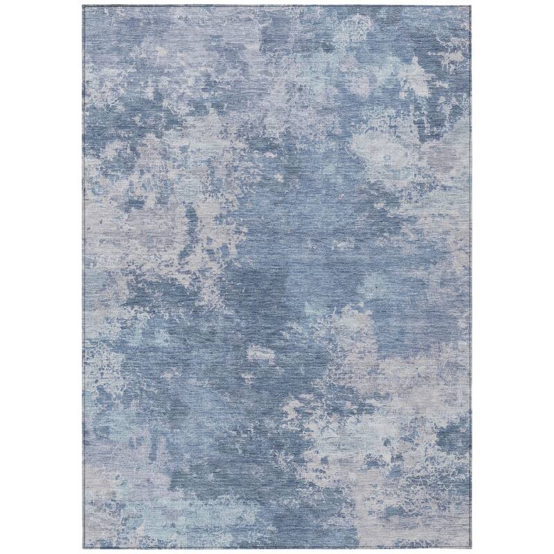 Machine Washable Indoor/ Outdoor Chic Modern Chantille Rug
