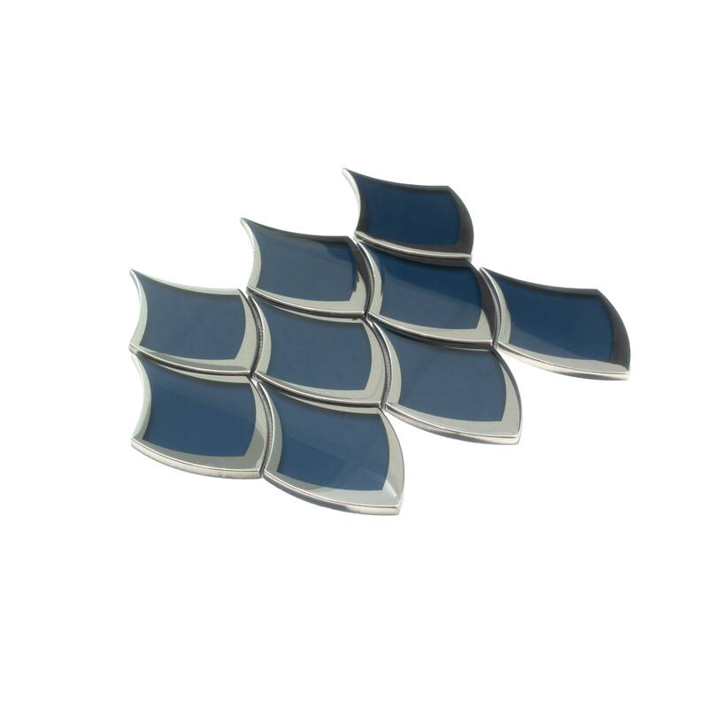 Mirari 10x12 in. Glossy Glass Fish-shaped Mosaic Wall Tile (4.25 sq ft/case, 5-Pack)