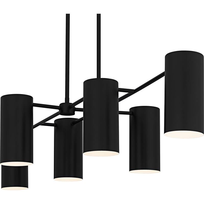 Foreland 6-Light Matte Black Linear Chandelier