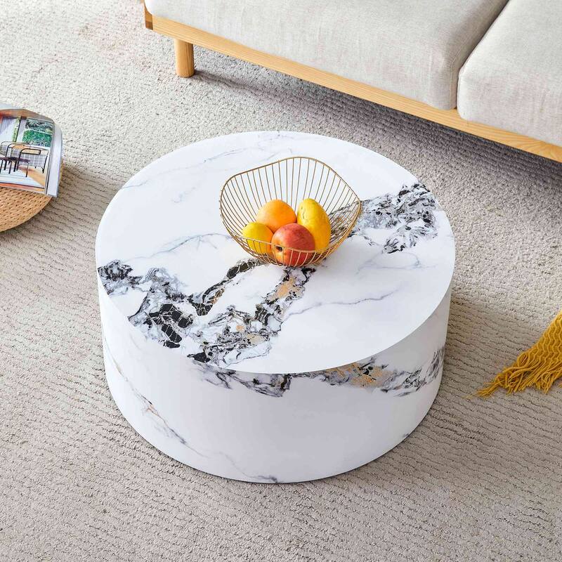 Small round dining table with anti-slip feet for dining or office use