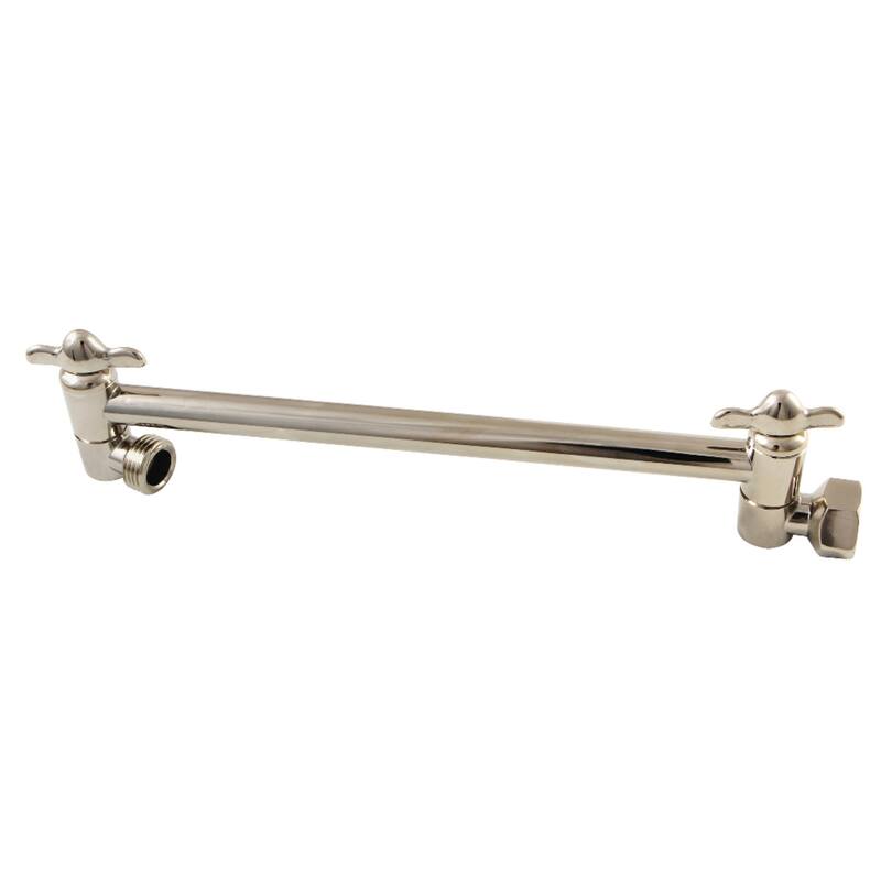 Kingston Brass Plumbing Parts 10-Inch Adjustable High-Low Shower Arm - Polished Nickel