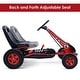 preview thumbnail 6 of 8, 4 Wheels Kids Ride On Pedal Powered Bike Go Kart Racer Car Outdoor Play Toy-Red - 41.5" x 23.2" x 24.4" (L x W x H)