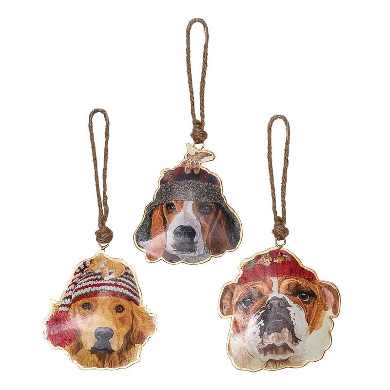 Two Can Dog Ornament Set of 3 - Set of 3