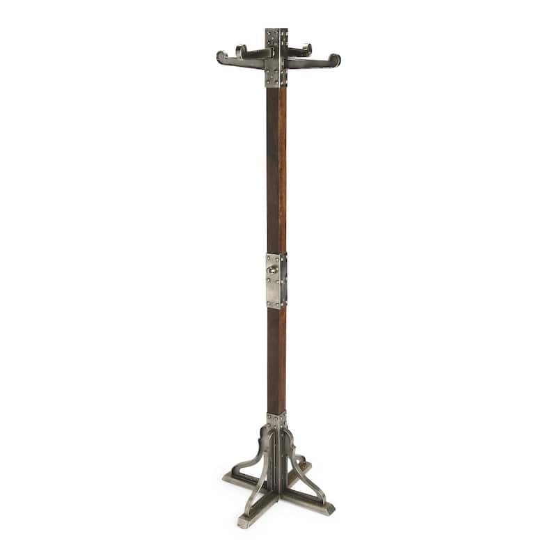 HomeRoots Industrial Chic Vintage Style Coat Rack - 19.00 in. x 70.50 in. x 19.00 in.