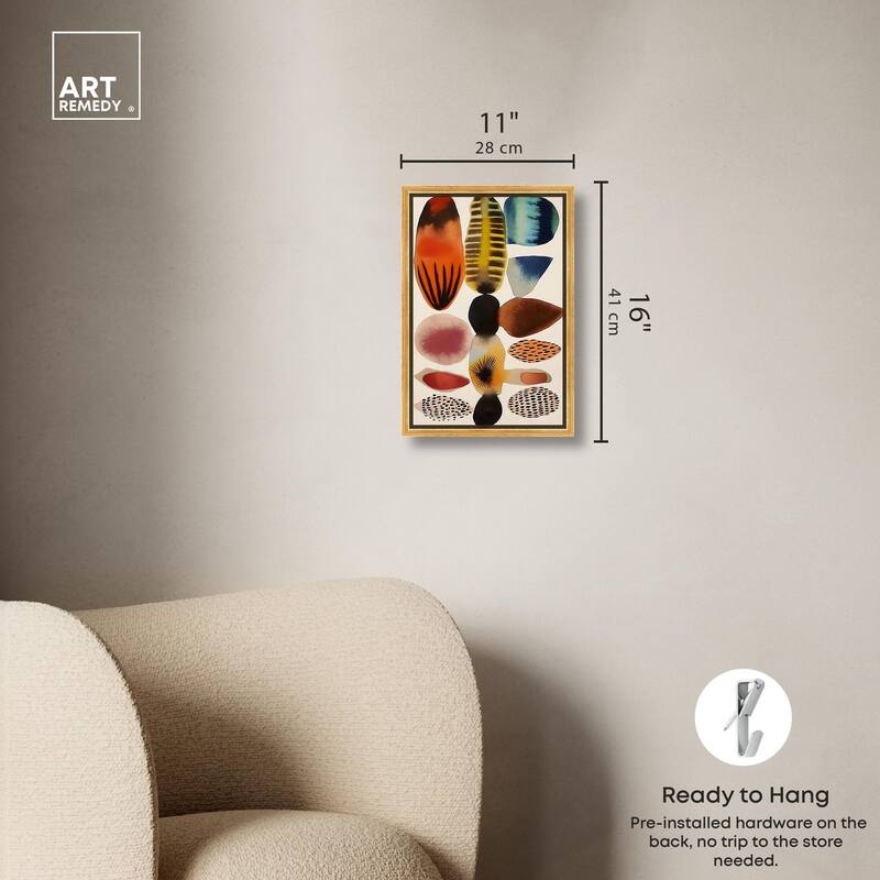 Assembled Pieces I Canvas by Art Remedy