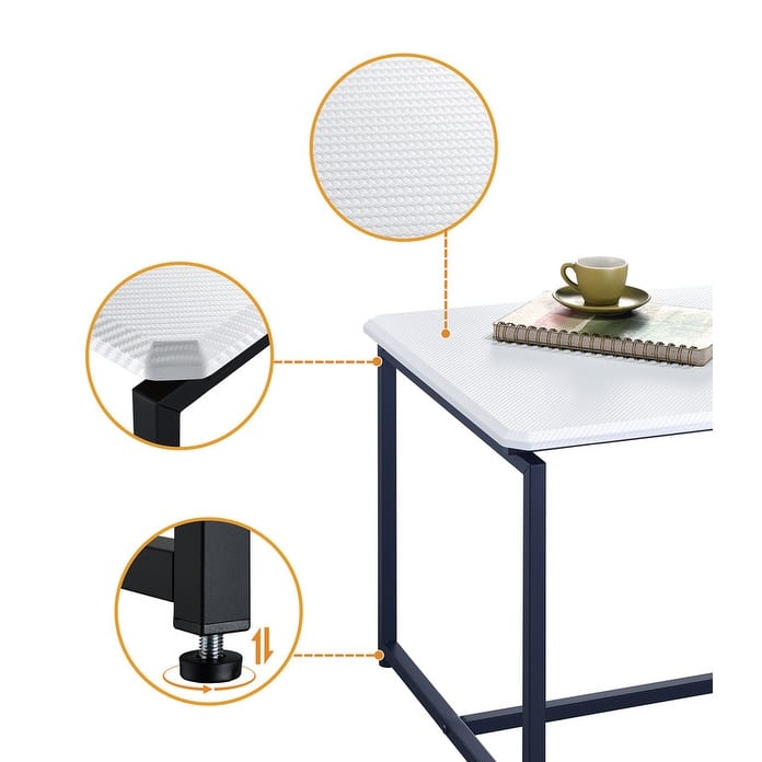 GT 3 Piece Carbon Fiber Wrap Coffee Table and End Table Set