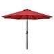 preview thumbnail 1 of 142, Holme 9-foot Steel Market Patio Umbrella with Tilt-and-Crank Red