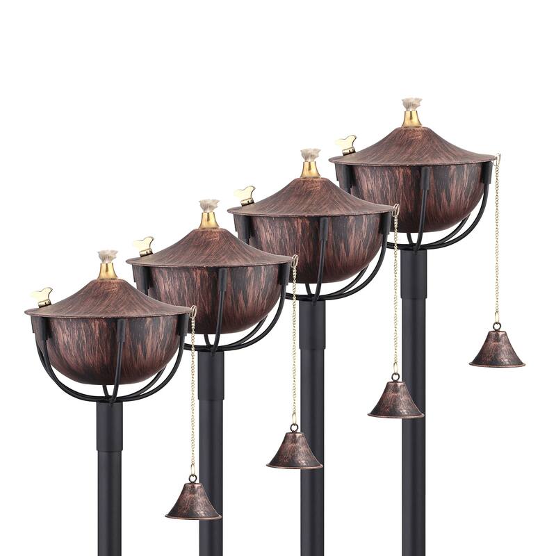 Maui Tiki Style Torch with 54" Pole