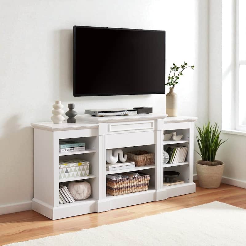 Modern Media Console Table with Adjustable Shelves, 65" TV Stand Storage Cabinet for Home Office or Bedroom