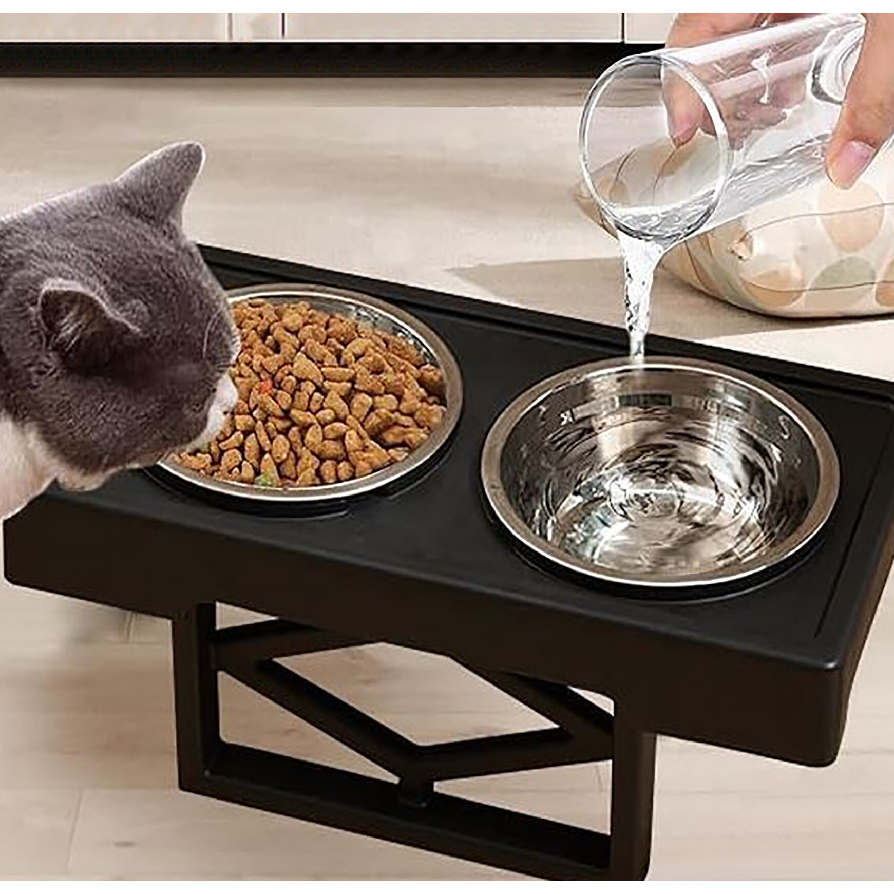 app control smart cat litter box Garvee Automatic Self-Cleaning Cat Litter Box, Extra Large 76L Capacity, App Controlled Light Gray for Multi-Cat Homes