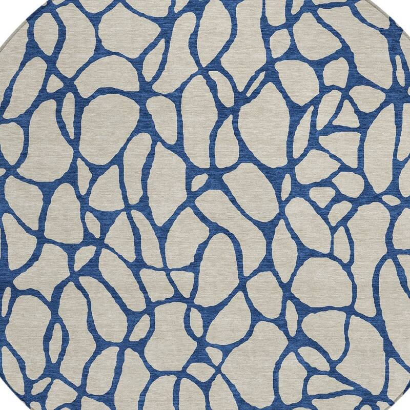 HomeRoots Geometric Transitional Rectangle Outdoor Rug