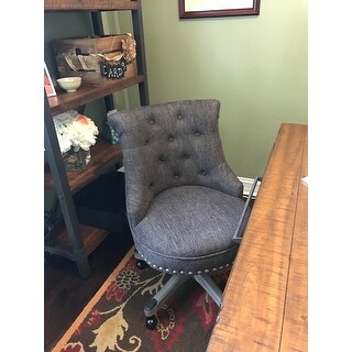 Linon Pamela Office Chair - Grey