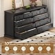 preview thumbnail 16 of 14, 10 Drawers Dresser 55" Large Drawers Wood Dressers & Chest of Drawers