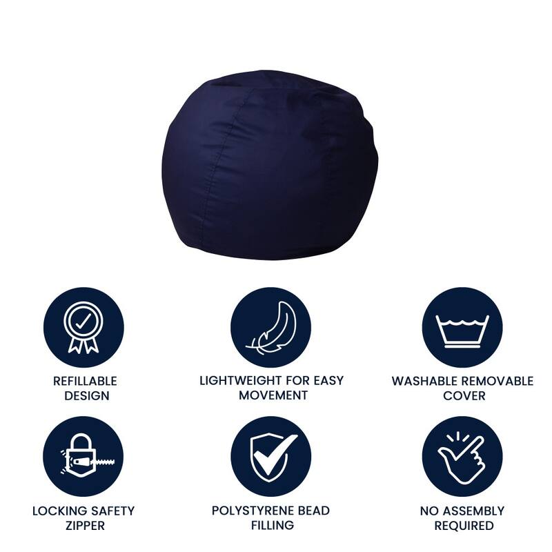 Small Refillable Bean Bag Chair for Kids and Teens