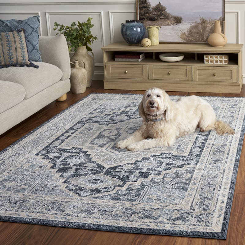 SAFAVIEH Blair Machine Washable Munevera Slip Resistant Rug