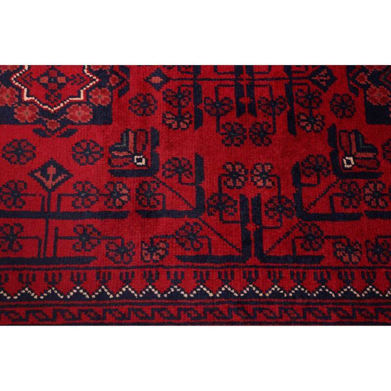 ECARPETGALLERY Hand-knotted Finest Khal Mohammadi Red Wool Rug - 6'8 x 9'8