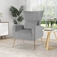 preview thumbnail 19 of 30, Costway Velvet Upholstered Wingback Chair with Lumbar Pillow & Golden - See Details