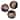 Creative Scents Schonwerk Walnut Decorative Orbs for Bowls and Vases (Set of 3)