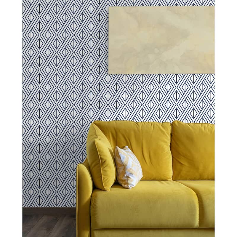 Seabrook Designs Diamond Weave Non-Woven Unpasted Wallpaper - 20.9 in. W x 33 ft. L