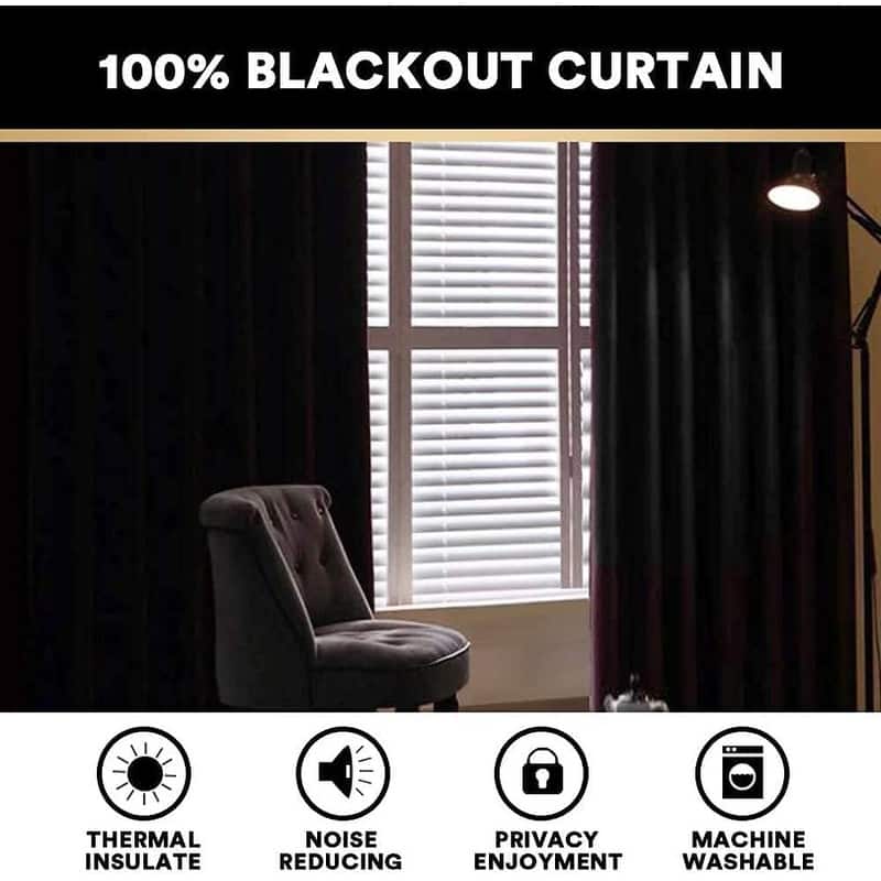 Blackout Linen Curtains for Bedroom Full Blackout Curtains 84 Inches