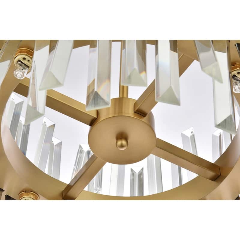 Indigo Home 16 inch crystal round pendant light