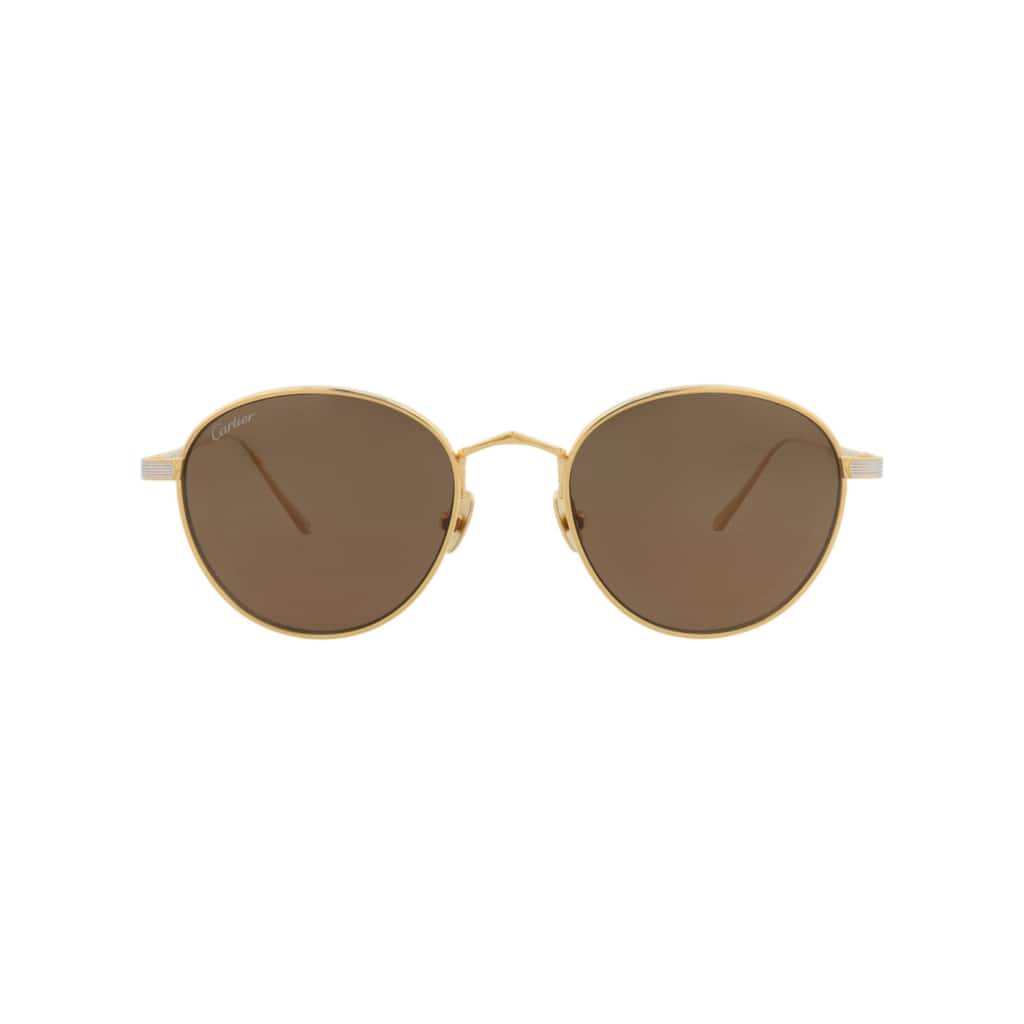 Cartier Round-Frame Titanium Sunglasses