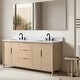 preview thumbnail 16 of 72, Vanity Art Lucerne Freestanding Bathroom Vanity with Stone Top, Hidden Power Station, Hair Dryer Holder, USB Charging Shelf