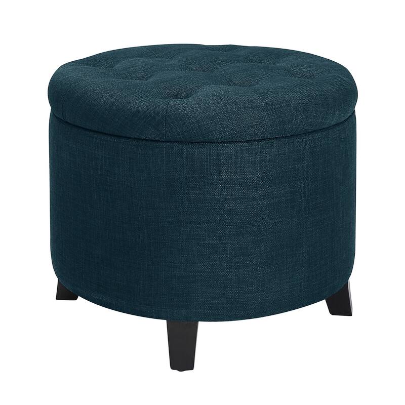 Convenience Concepts Designs4Comfort Round Storage Ottoman