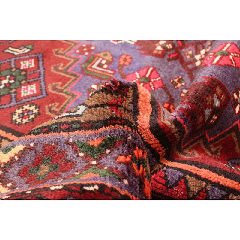 ECARPETGALLERY Hand-knotted Andelz Red Wool Rug - 4'2 x 7'6