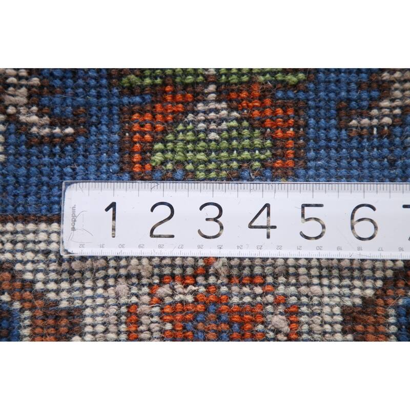 Blue Oushak Oriental Area Rug Hand-knotted Wool Carpet - 3'1"x 5'0"