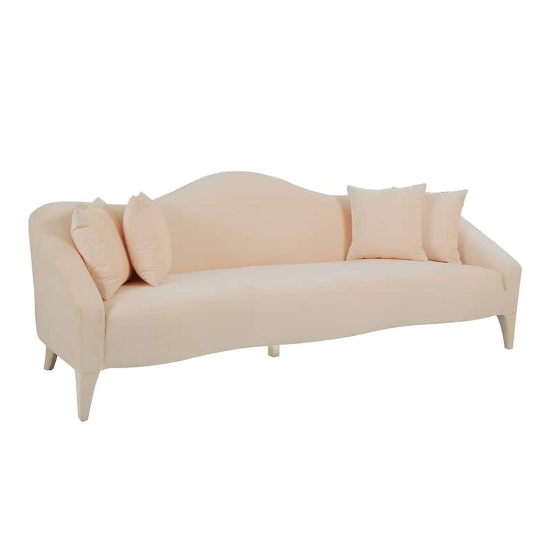 Naya Velvet Sofa - 96"W x 36.2"D x 34.3"H - 96"W x 36.2"D x 34.3"H
