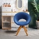 preview thumbnail 16 of 42, Costway Mid Century Modern Swivel Accent Chair Fabric Armchair Velvet - 27'' x 22'' x 32.5''