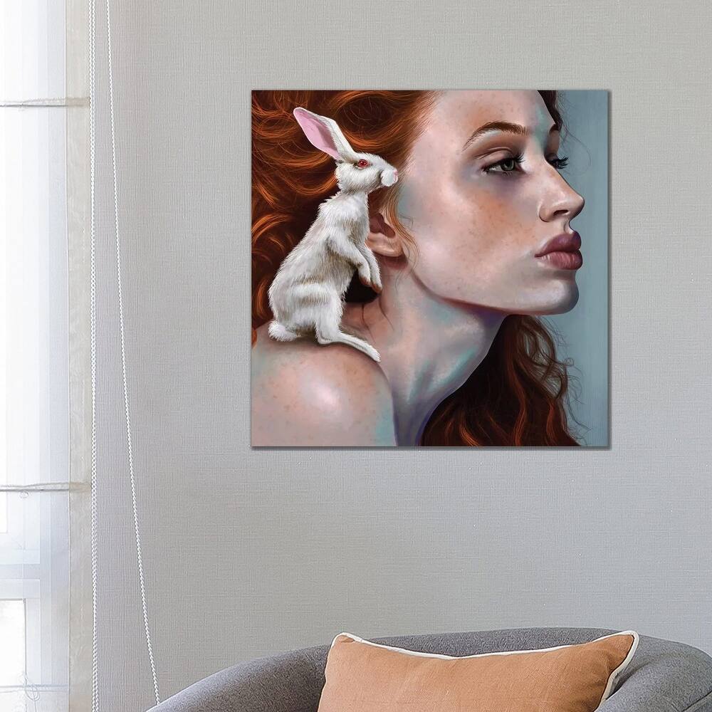 iCanvas "Rabbit Girl" by Teodora Jelenic Canvas Print