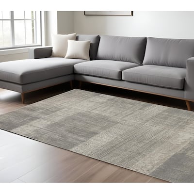 Zibu Abstract Modern Non Skid Woven Area Rug By HomeRoots