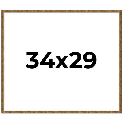 34x29 Frame Gold Picture Frame - Complete Modern Photo Frame Includes