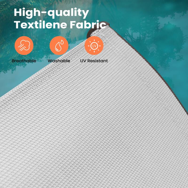 Pellebant Outdoor Adjustable Patio Chaise Lounge Chairs with Armrest Set of 2